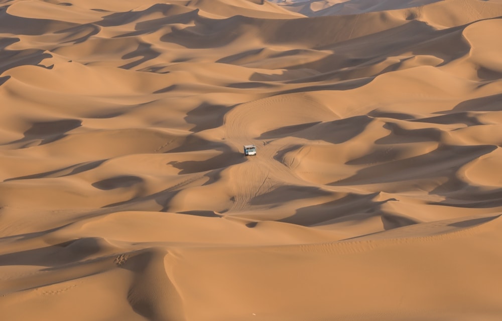 Car in the middle of Taklamakan Desert