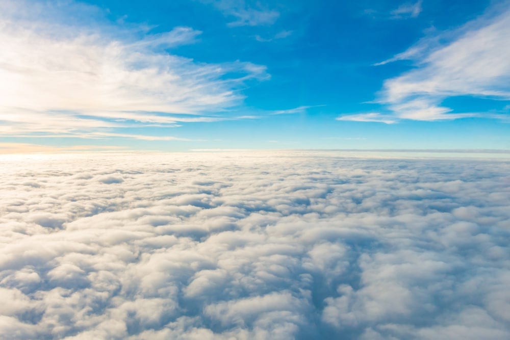 Clouds view from plane