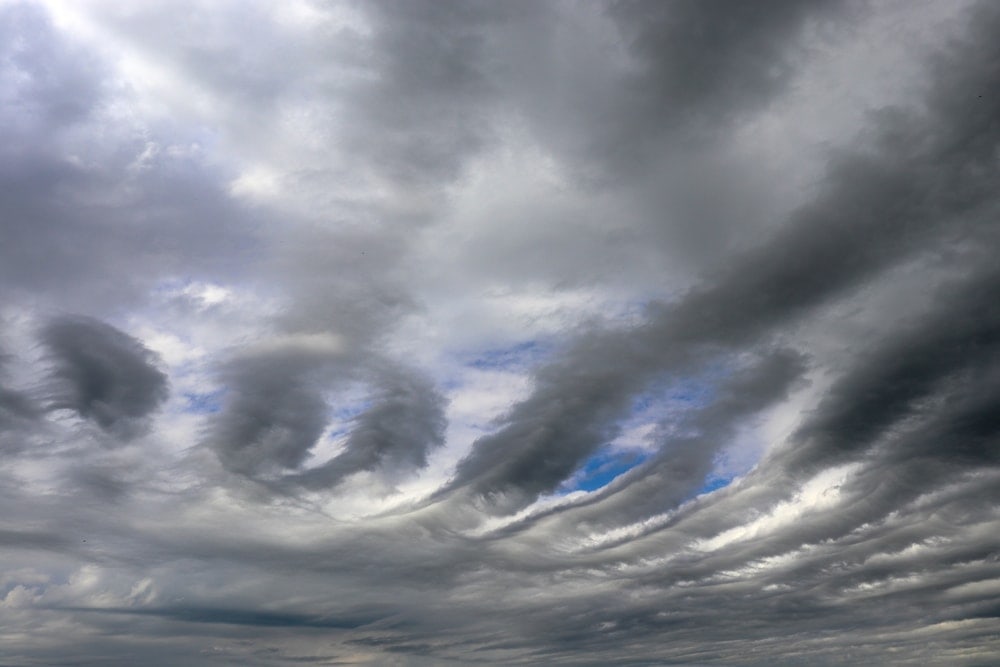 Dark grey altrostratus cloud
