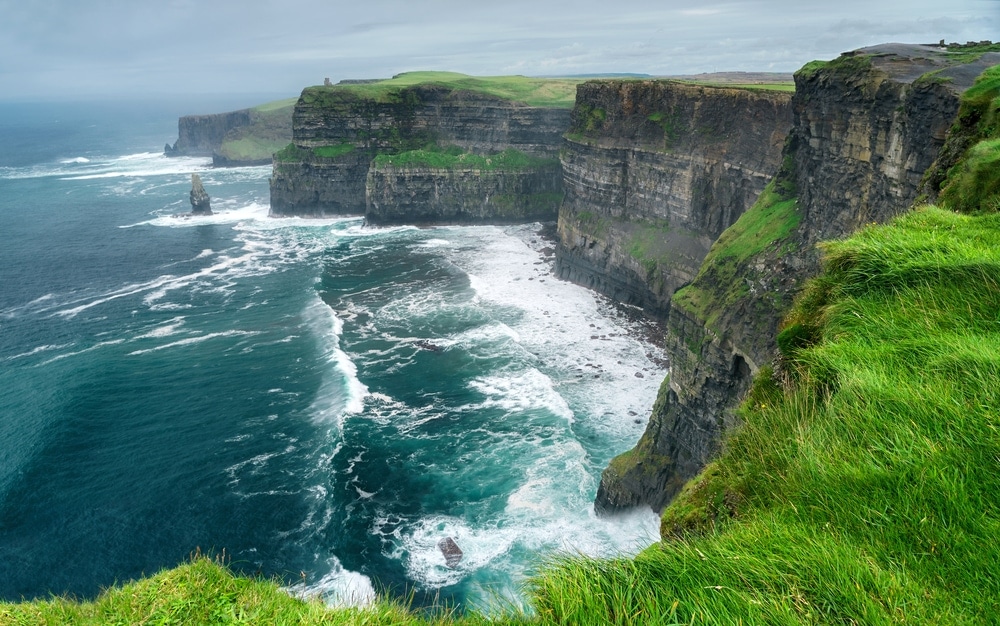 Sea cliff coastal landform in Ireland
