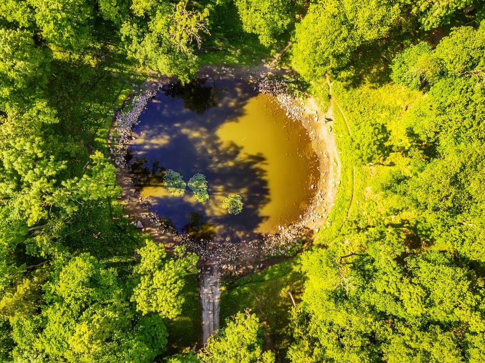 Impact crater landform in Estonia