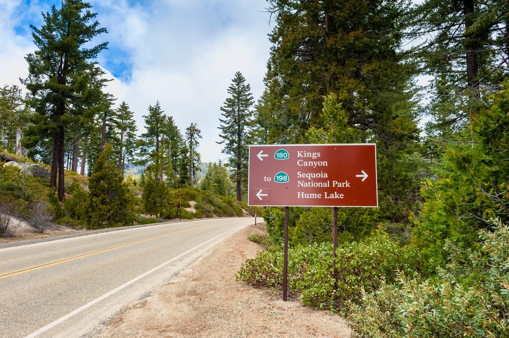Highway trail signs 