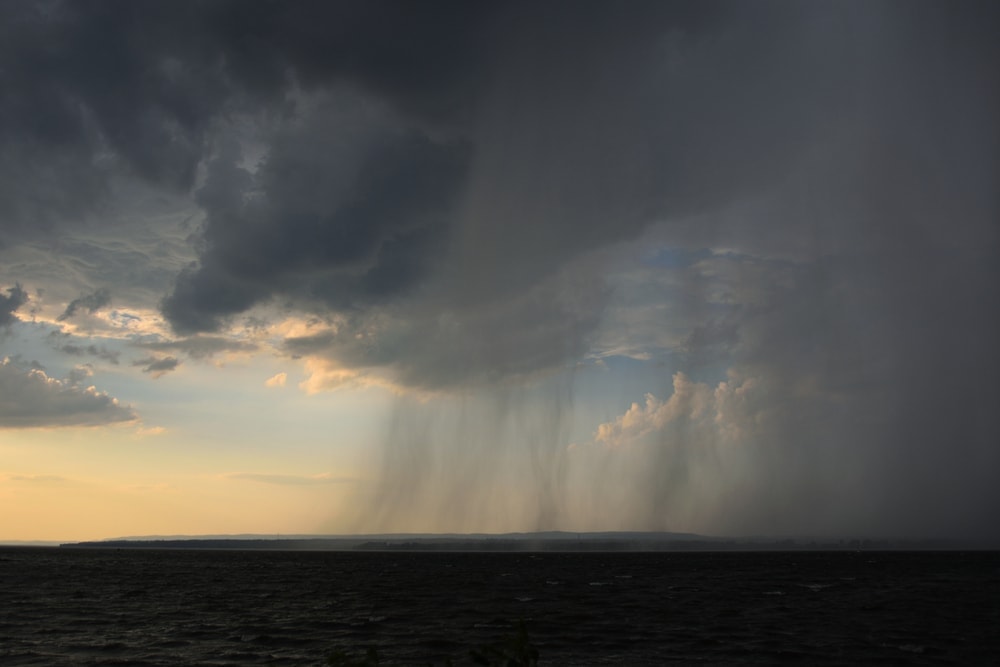 Squalls above the sea
