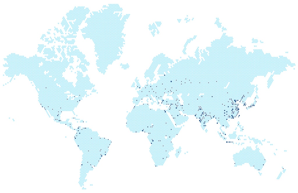 example of dot density map