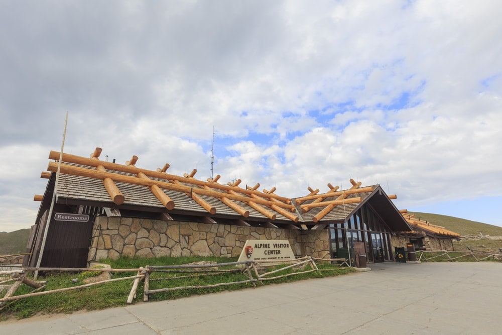 photo of Alpine Visitor center taken on a sunny day