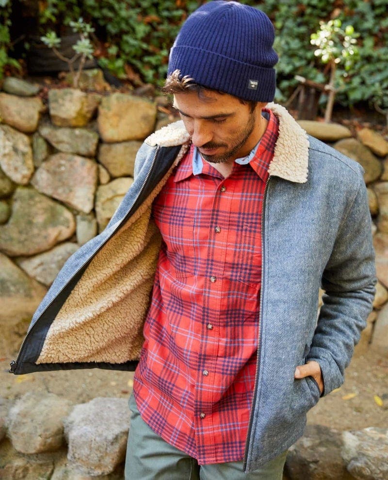 man wearing a toad&co jacket