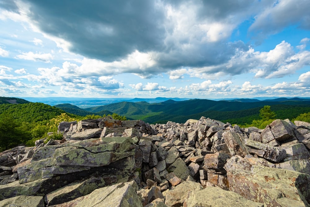 Top view of Blackrock Summit in Virginia