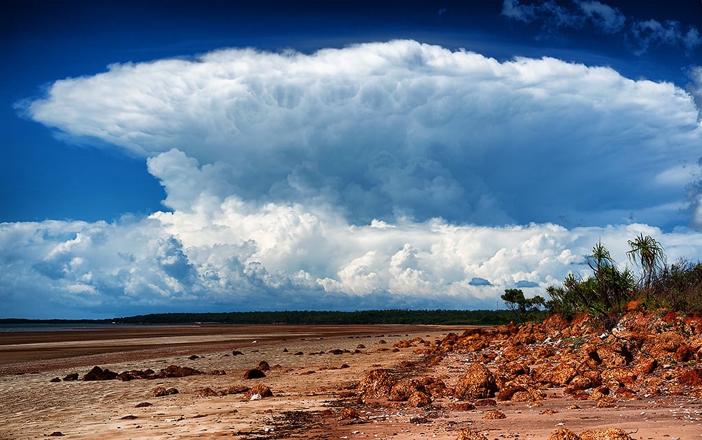 Hector the Convector formed above a desert