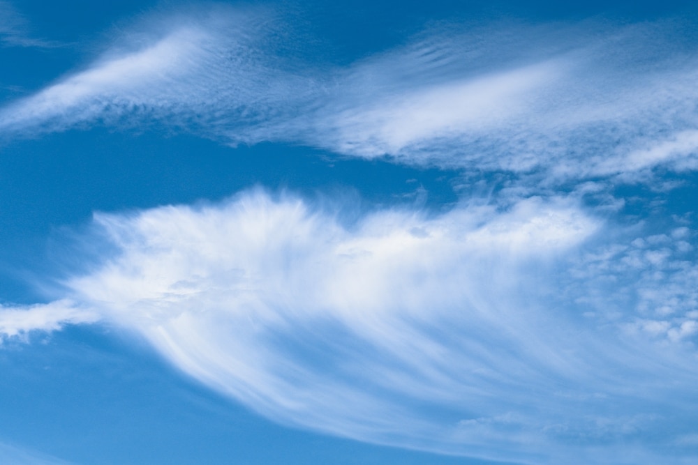 Virga on a blue sky