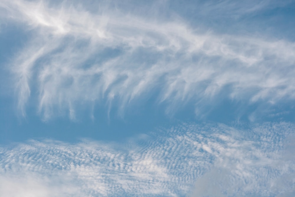 Virga separating itself on another clouds