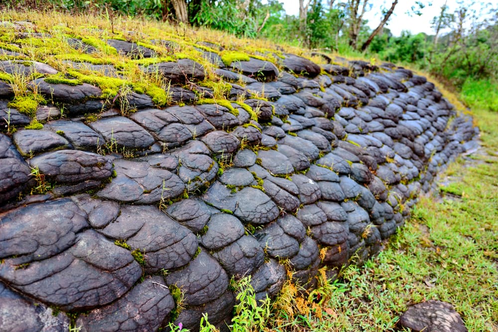 pillow lava rock formation in Thailand