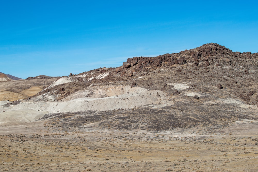 Nevada Black Opal seen on a mountain