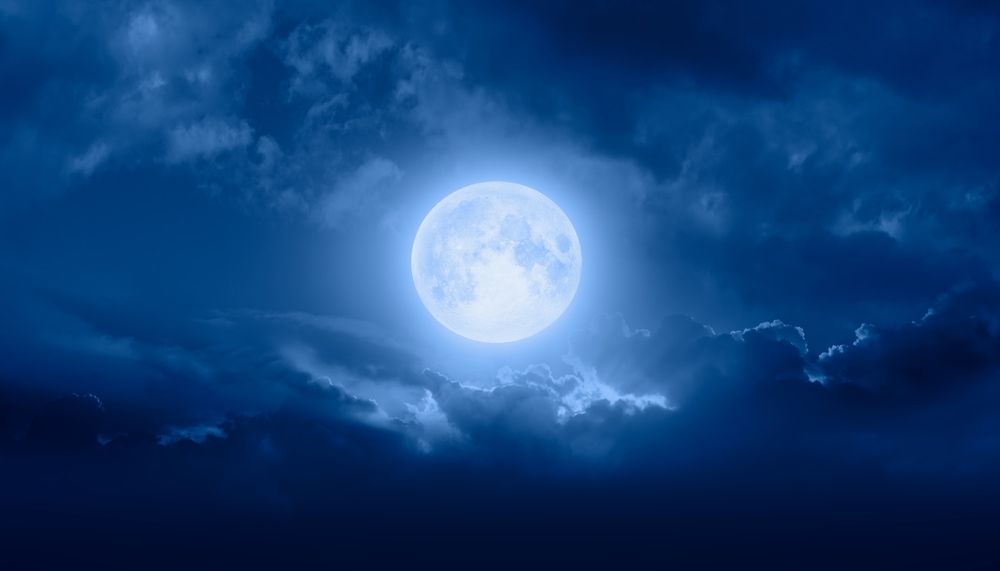 Full moon in the sky