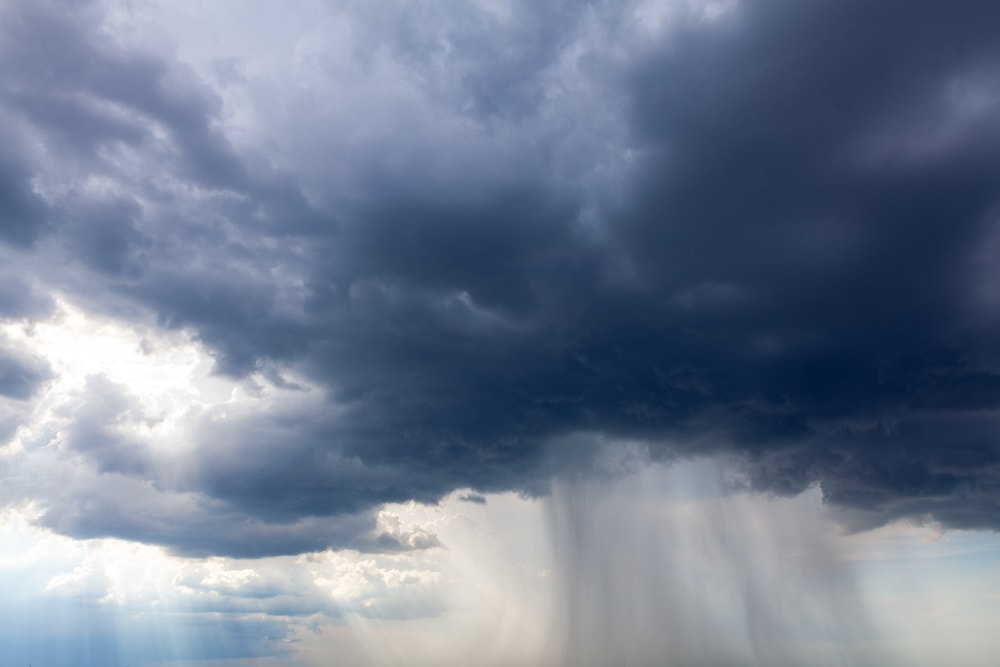 Tornado forming from the clouds