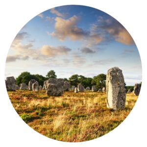Some of the 3000 standing stones at Carnac, Brittany, France.