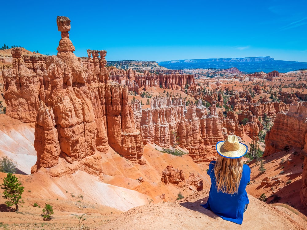 Bryce Canyon National Park, Utah, US full of sedimentary rocks