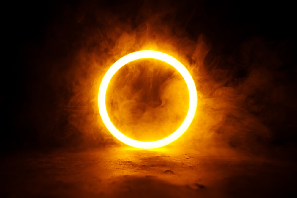 Fire formed in a circle