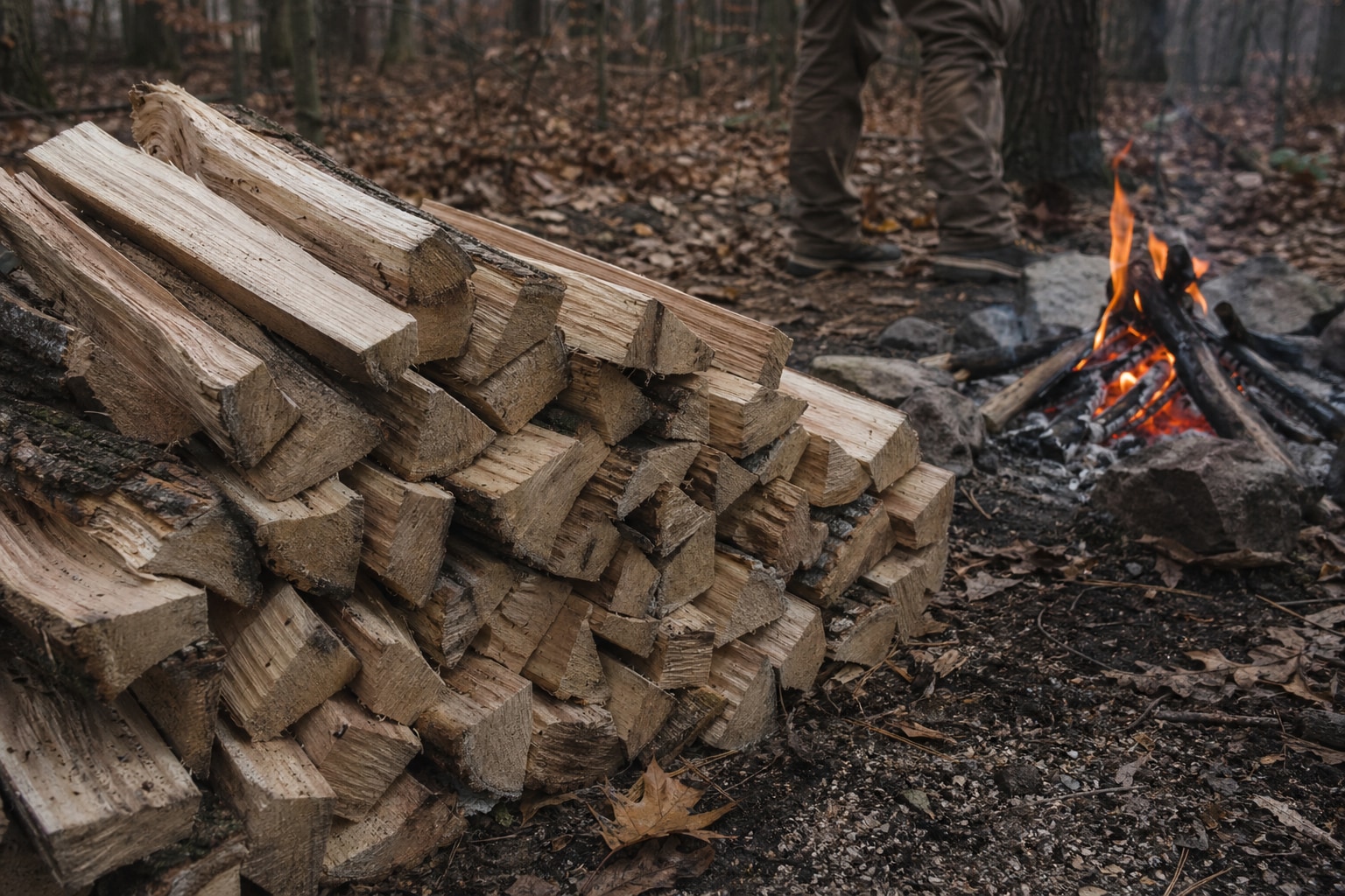best wood for campfire featured image