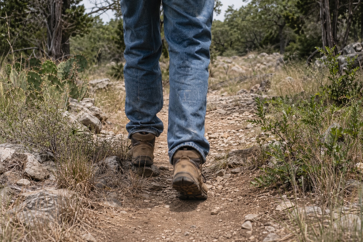 hiking in jeans featured image