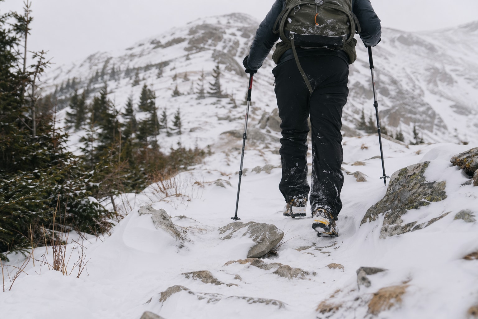 hiking in snow featured photo