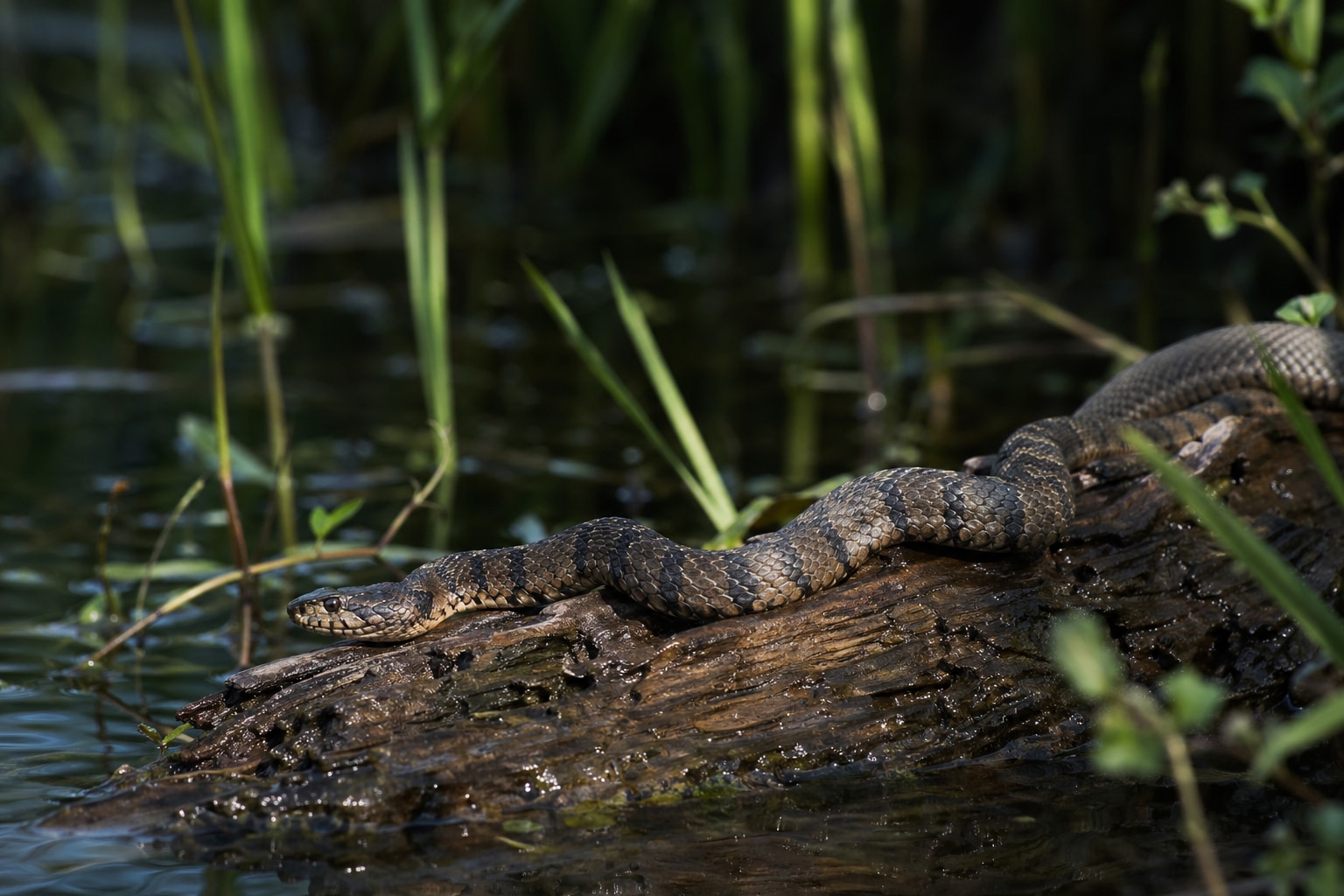 water snakes in Michigan featured photo