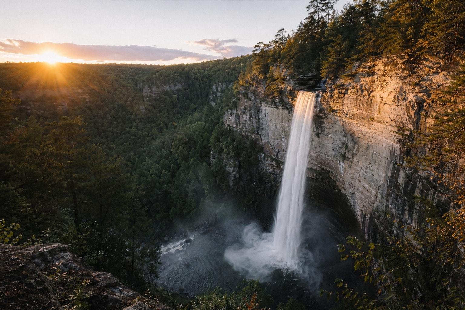 waterfalls in Tennessee featured photo