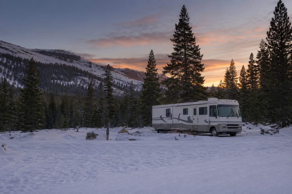 Winter RV Camp Destination cover